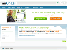 Tablet Screenshot of mioncall.com